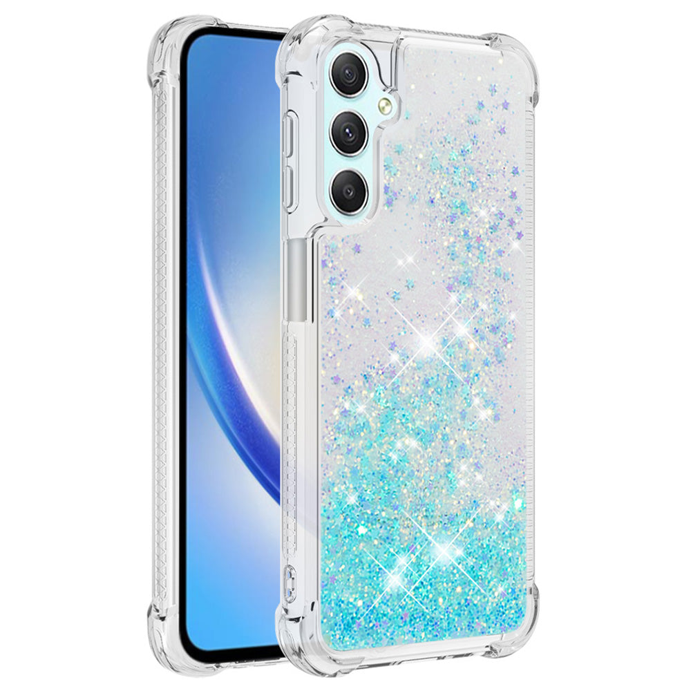 YB Quicksand Series-1 Glitter TPU Phone Case for Samsung Galaxy A25 5G A24 4G Liquid Floating Waterfall Cover YB Quicksand Series-1 Glitter TPU Phone Case for Samsung Galaxy A25 5G A24 4G Liquid Floating Waterfall Cover